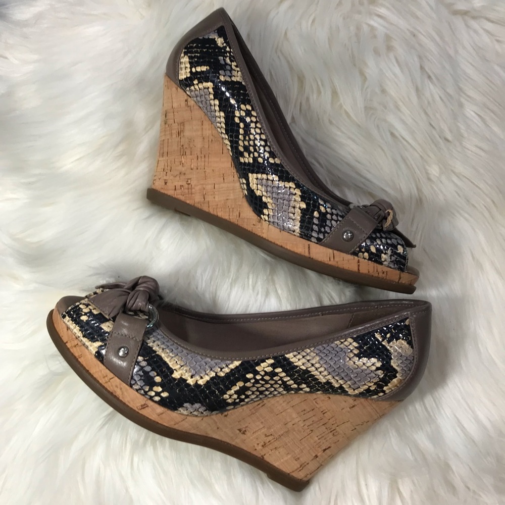 Sperry Python Platform Open Toe Shoes - image 4